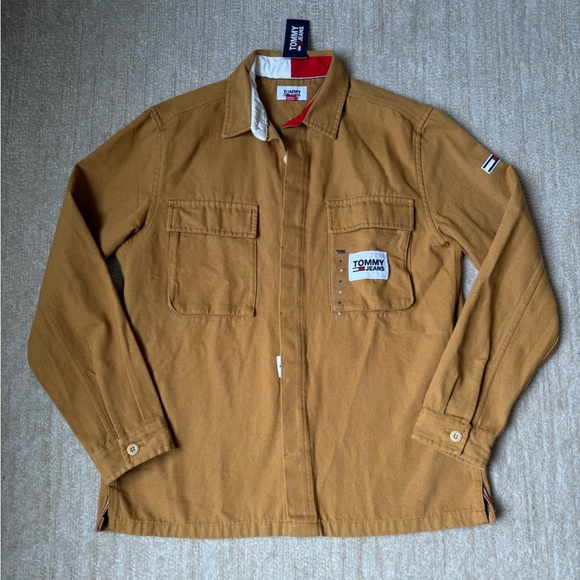 Tommy Hilfigurer Men’s Jacket Size M Over Coat Barn Coat Streetwear Chore Fall - Picture 13 of 13